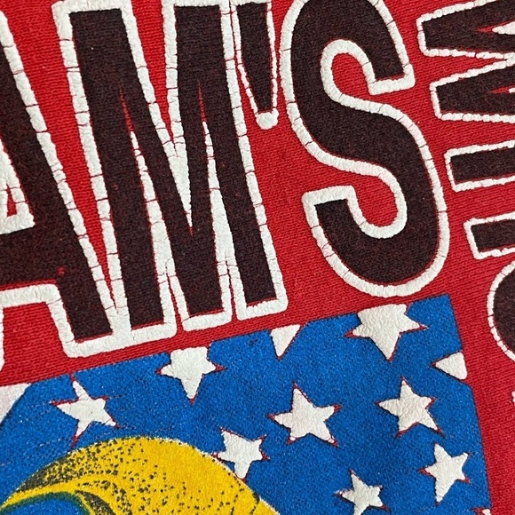 Vintage 90s Sam's Wholesale Club Red 1990s Crewneck Jumper Sweatshirt - Picture 5 of 7